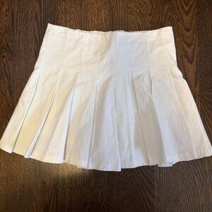 Altar'd State white pleated mini skirt